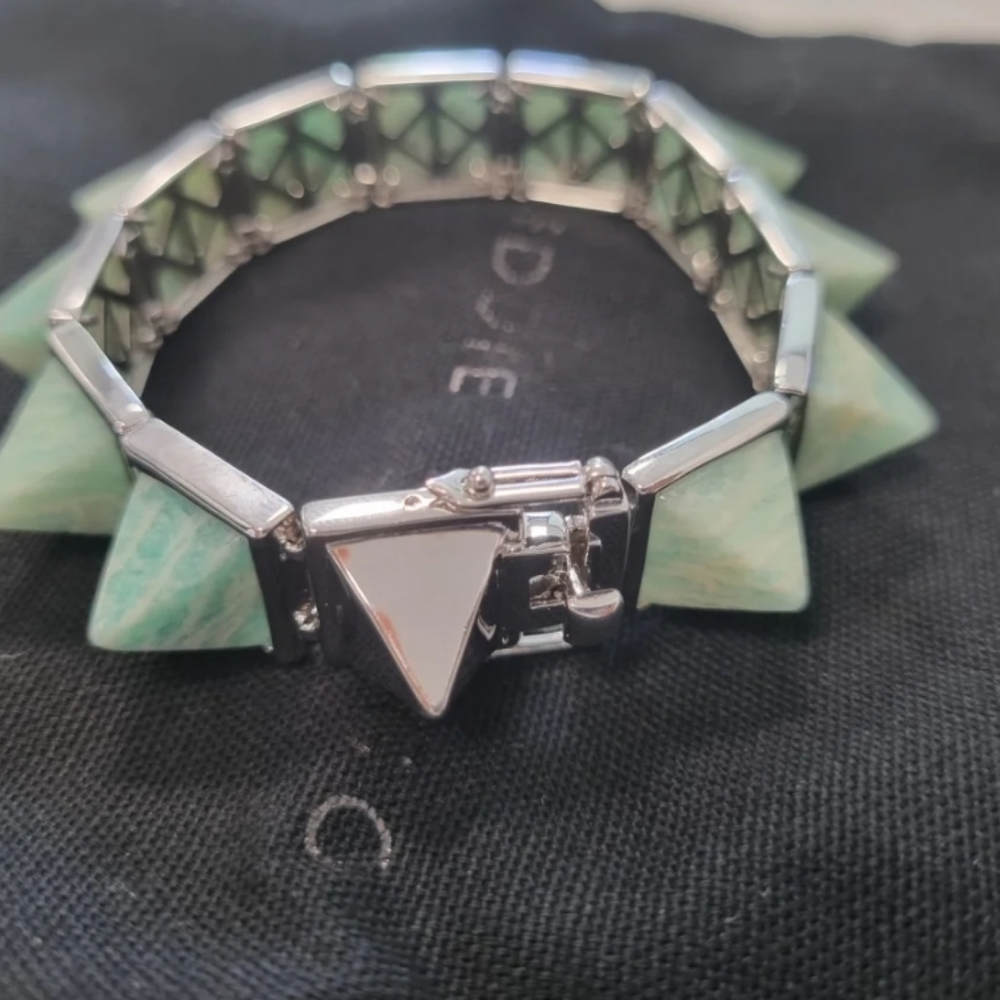 NWT RARE RETIRED new pyramid bracelet - amazonite Eddie Borgo